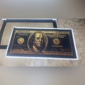100 Dollar bill fabric poster